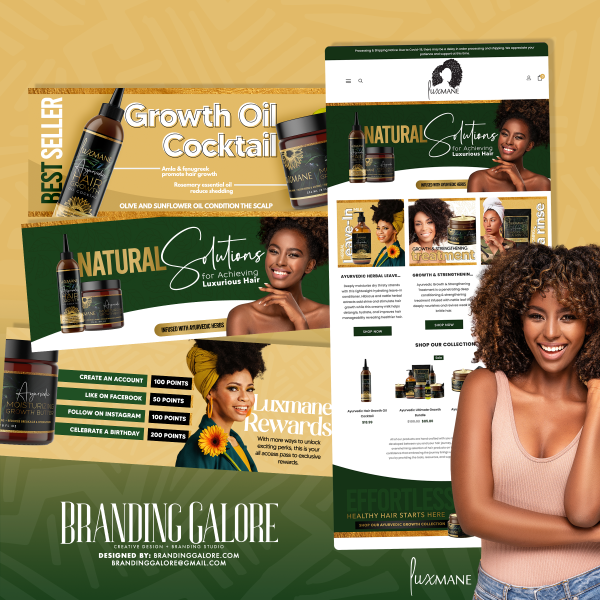 BG luxmane Website mockup